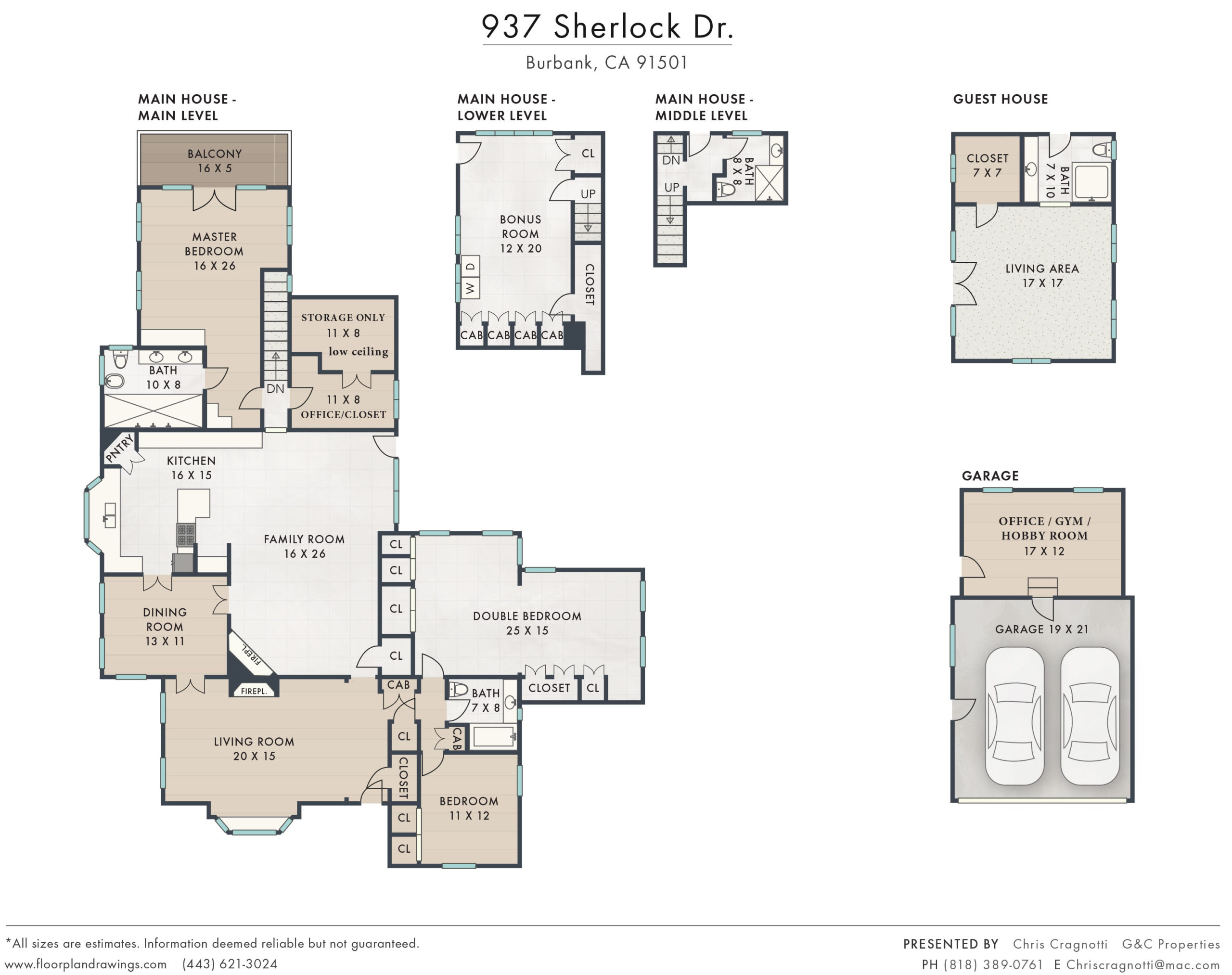 937 Sherlock Dr. Floorplan