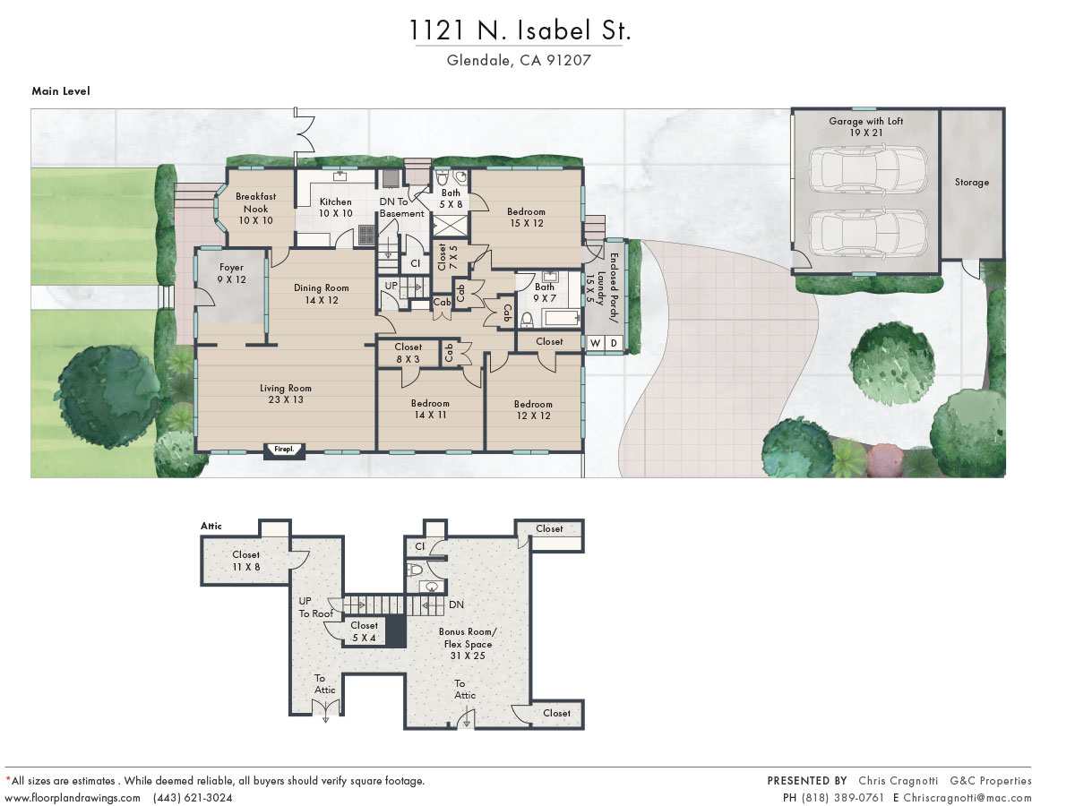 1121 N Isabel Floorplan